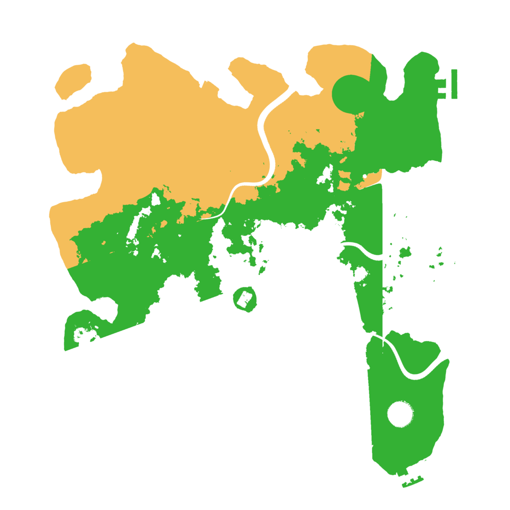 Biome Rust Map: Procedural Map, Size: 3500, Seed: 1365261771