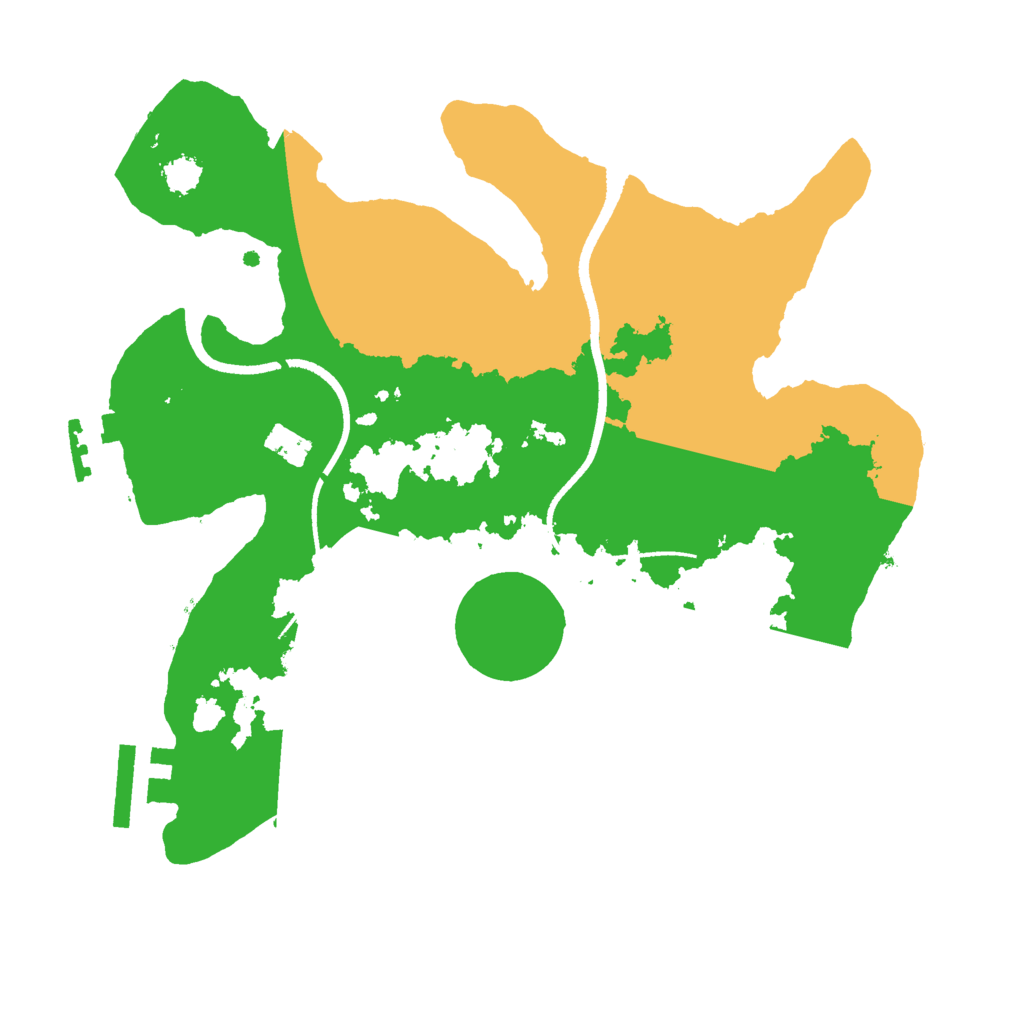 Biome Rust Map: Procedural Map, Size: 2500, Seed: 563461