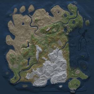 Thumbnail Rust Map: Procedural Map, Size: 4500, Seed: 271, 17 Monuments