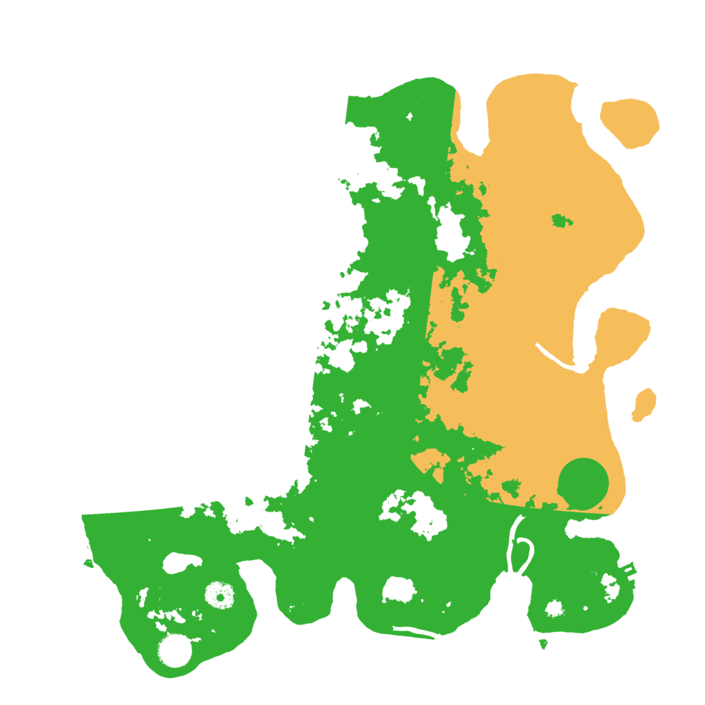 Biome Rust Map: Procedural Map, Size: 3700, Seed: 2586285