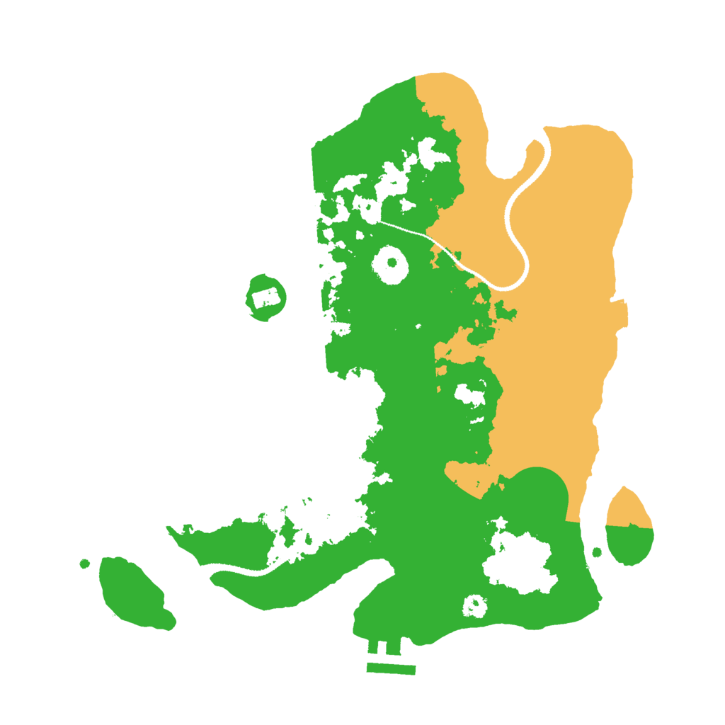 Biome Rust Map: Procedural Map, Size: 3000, Seed: 1076863736