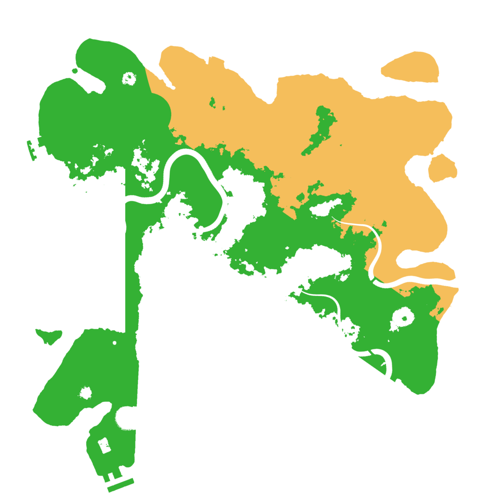 Biome Rust Map: Procedural Map, Size: 3700, Seed: 352484437