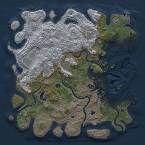 Thumbnail Rust Map: Procedural Map, Size: 4500, Seed: 7298265, 16 Monuments