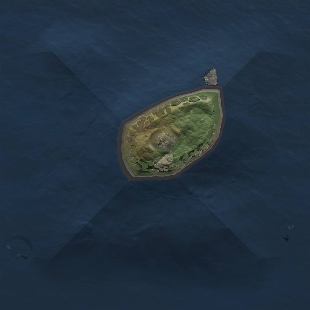 Rust Map: Procedural Map, Size: 1000, Seed: 142183144, 3 Monuments