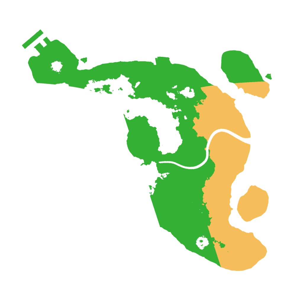 Biome Rust Map: Procedural Map, Size: 2500, Seed: 223311