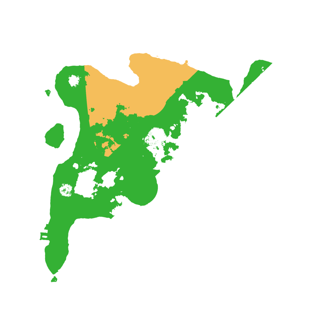 Biome Rust Map: Procedural Map, Size: 2500, Seed: 71350