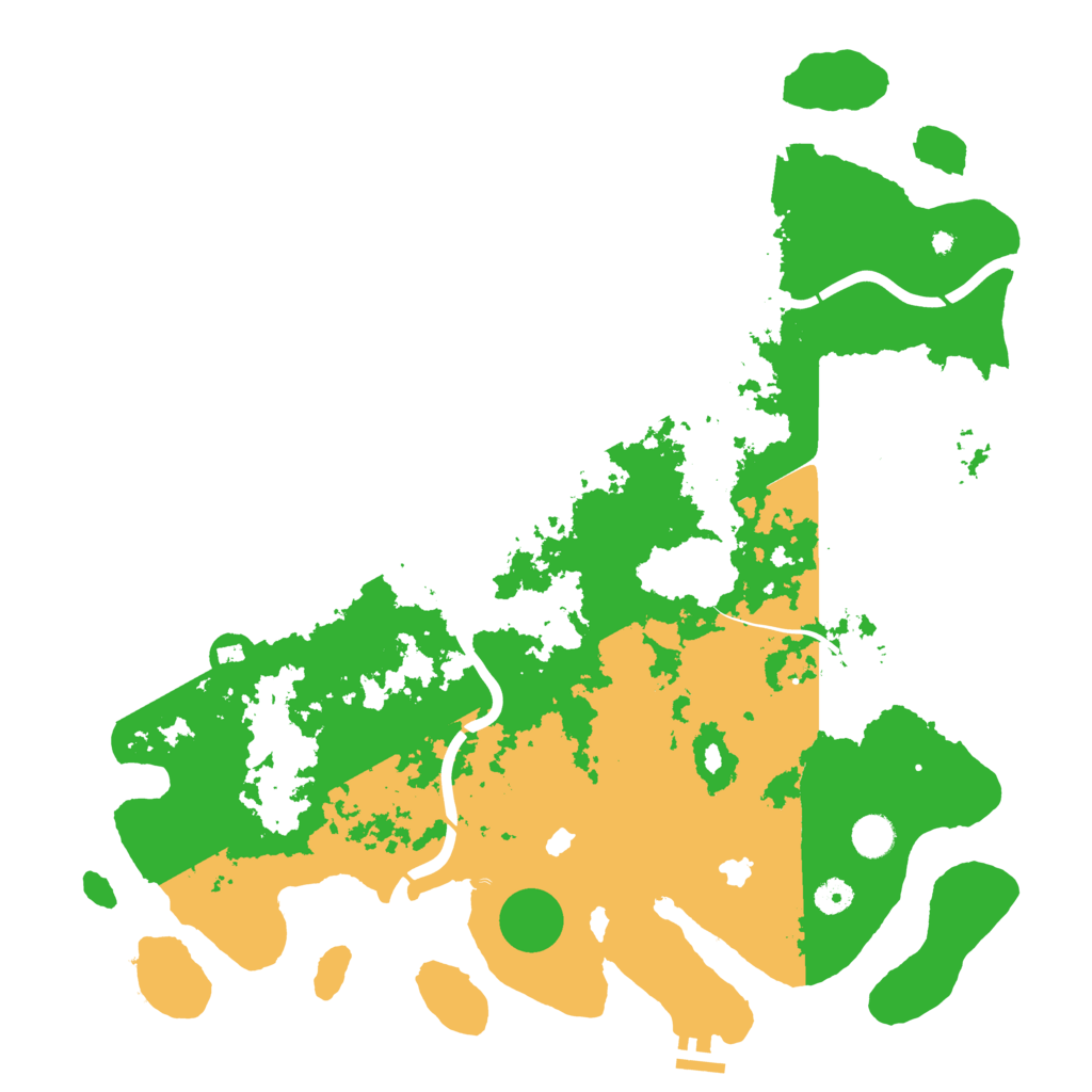 Biome Rust Map: Procedural Map, Size: 4500, Seed: 240778040