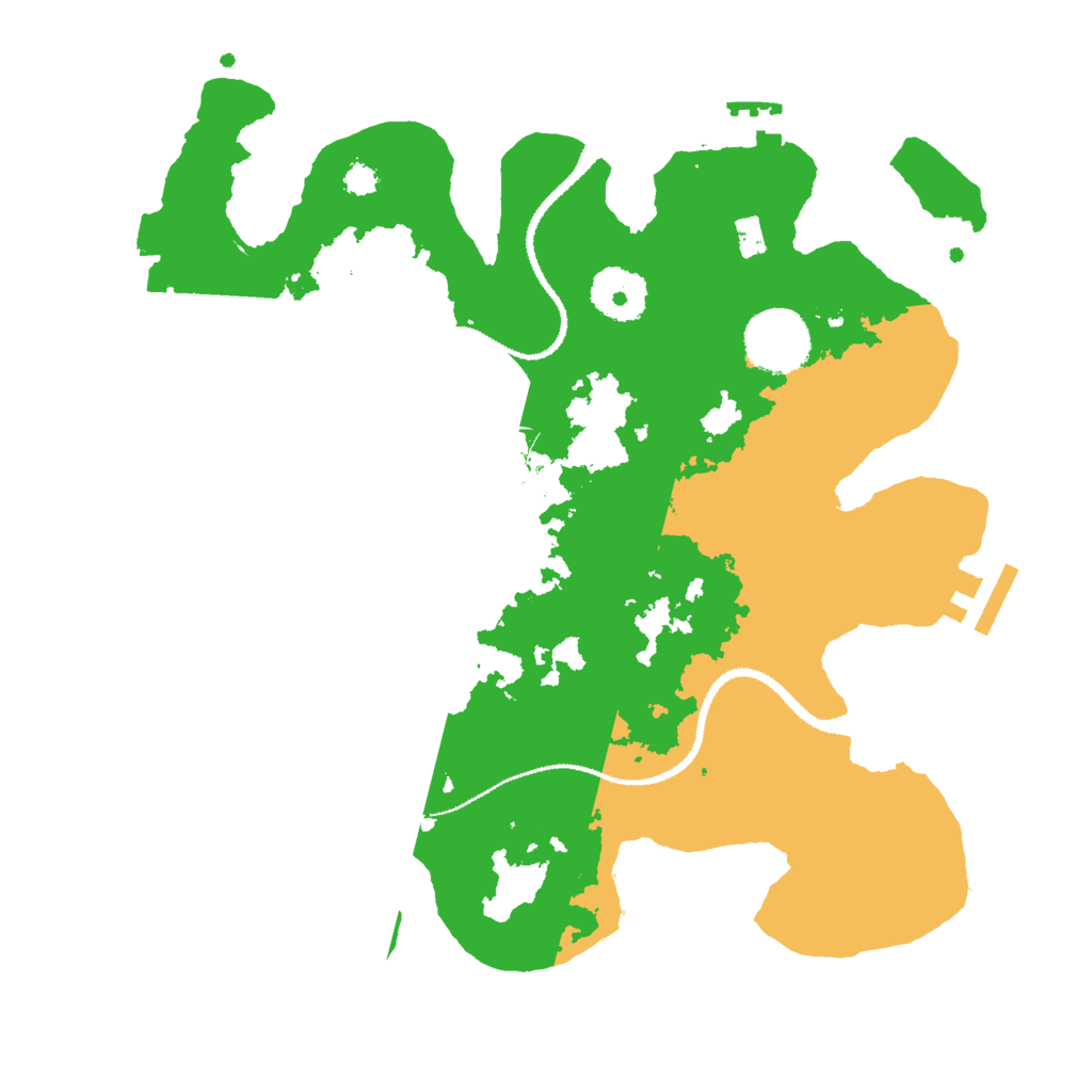 Biome Rust Map: Procedural Map, Size: 3000, Seed: 38560951