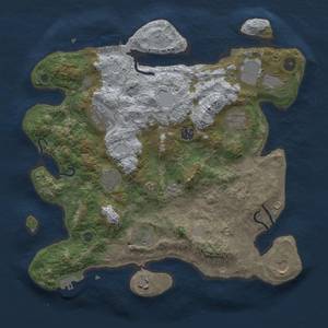 Thumbnail Rust Map: Procedural Map, Size: 3700, Seed: 1510305054, 19 Monuments