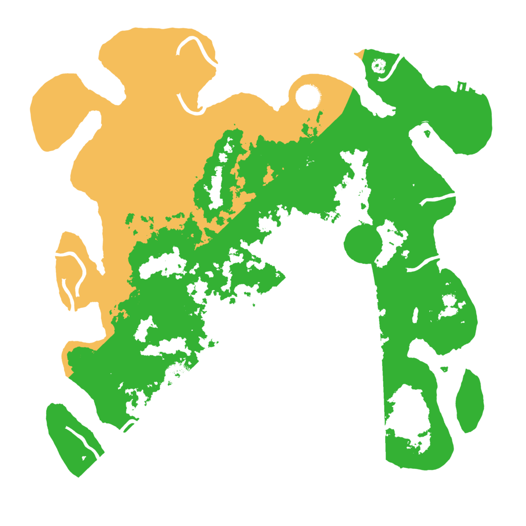 Biome Rust Map: Procedural Map, Size: 3700, Seed: 204947131