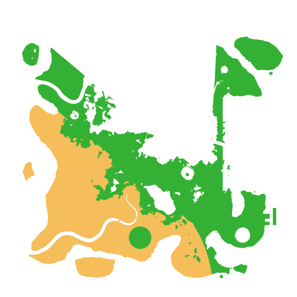 Biome Rust Map: Procedural Map, Size: 3500, Seed: 2054337546