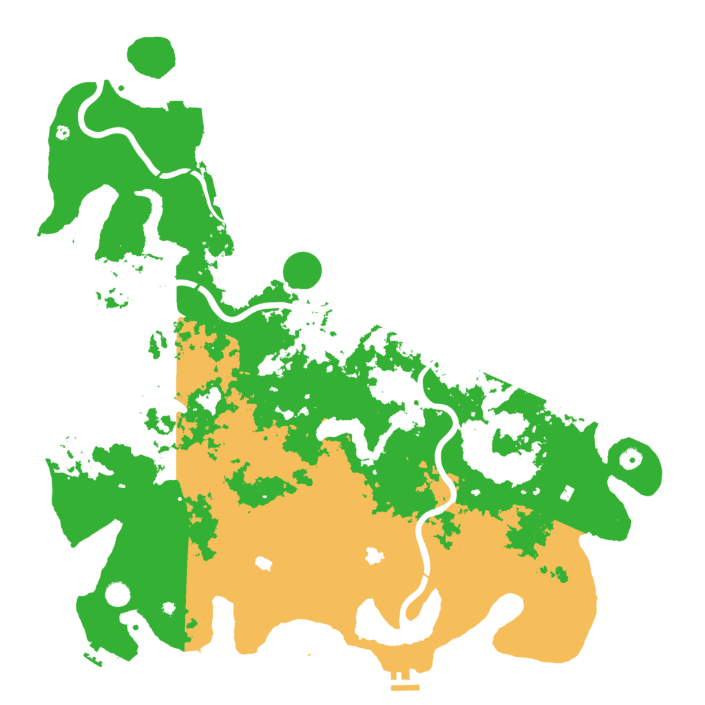 Biome Rust Map: Procedural Map, Size: 5000, Seed: 5396