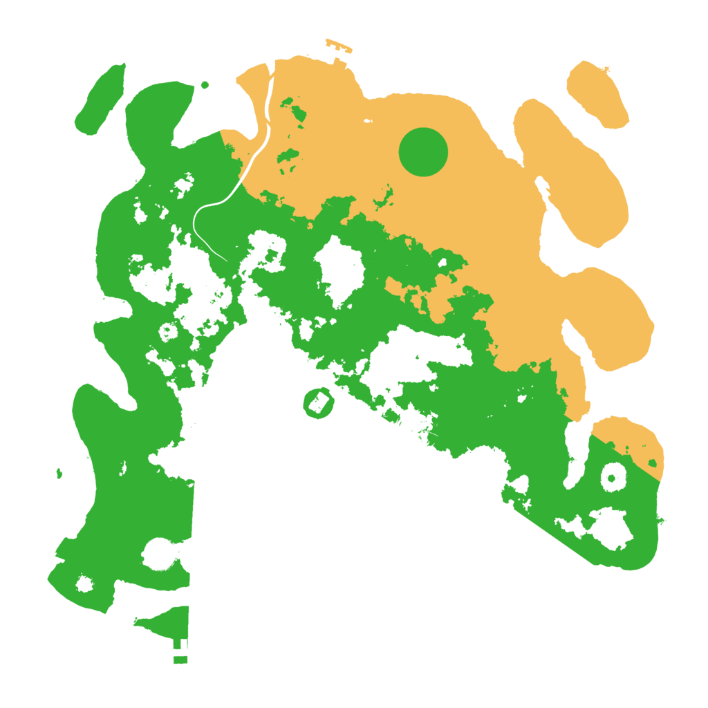 Biome Rust Map: Procedural Map, Size: 3800, Seed: 284881685