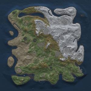 Thumbnail Rust Map: Procedural Map, Size: 3750, Seed: 436786589, 16 Monuments