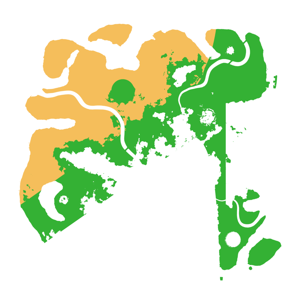 Biome Rust Map: Procedural Map, Size: 3500, Seed: 72592864