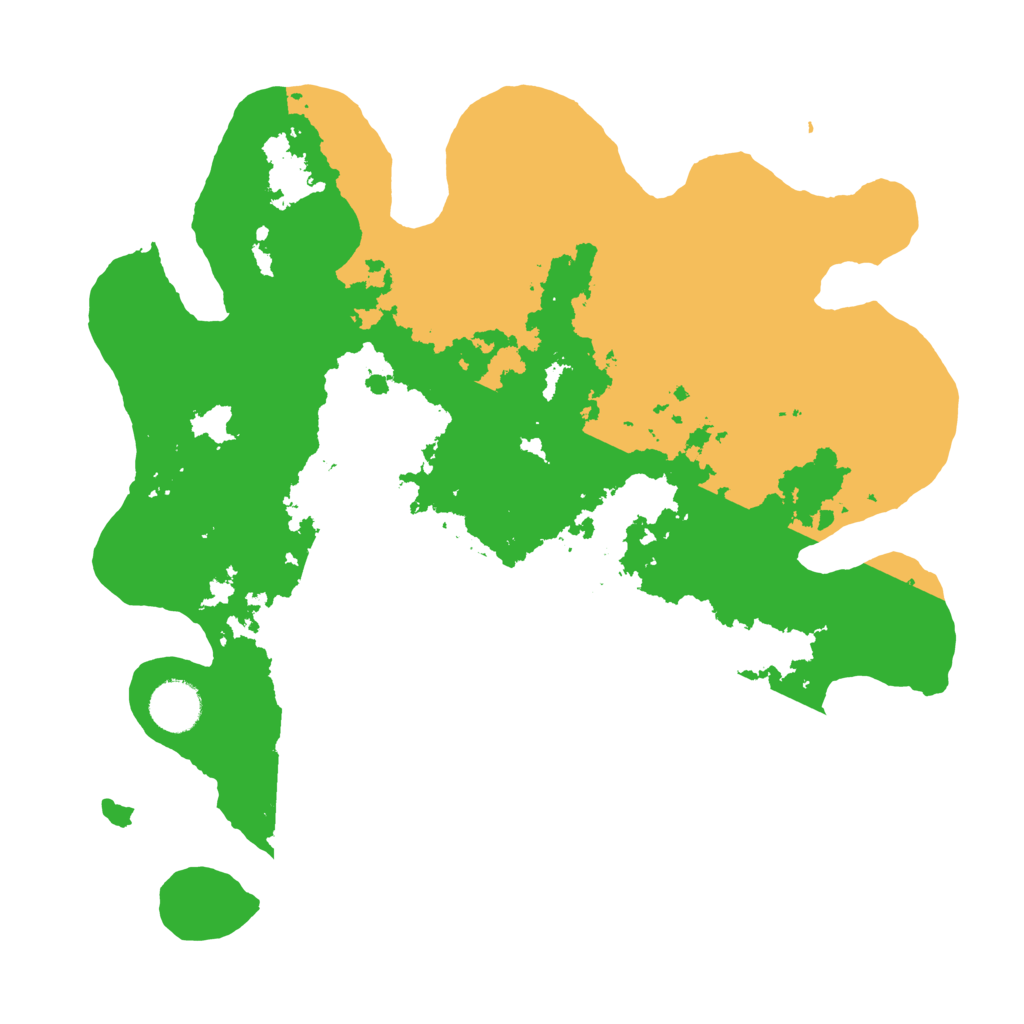 Biome Rust Map: Barren, Size: 3500, Seed: 17793