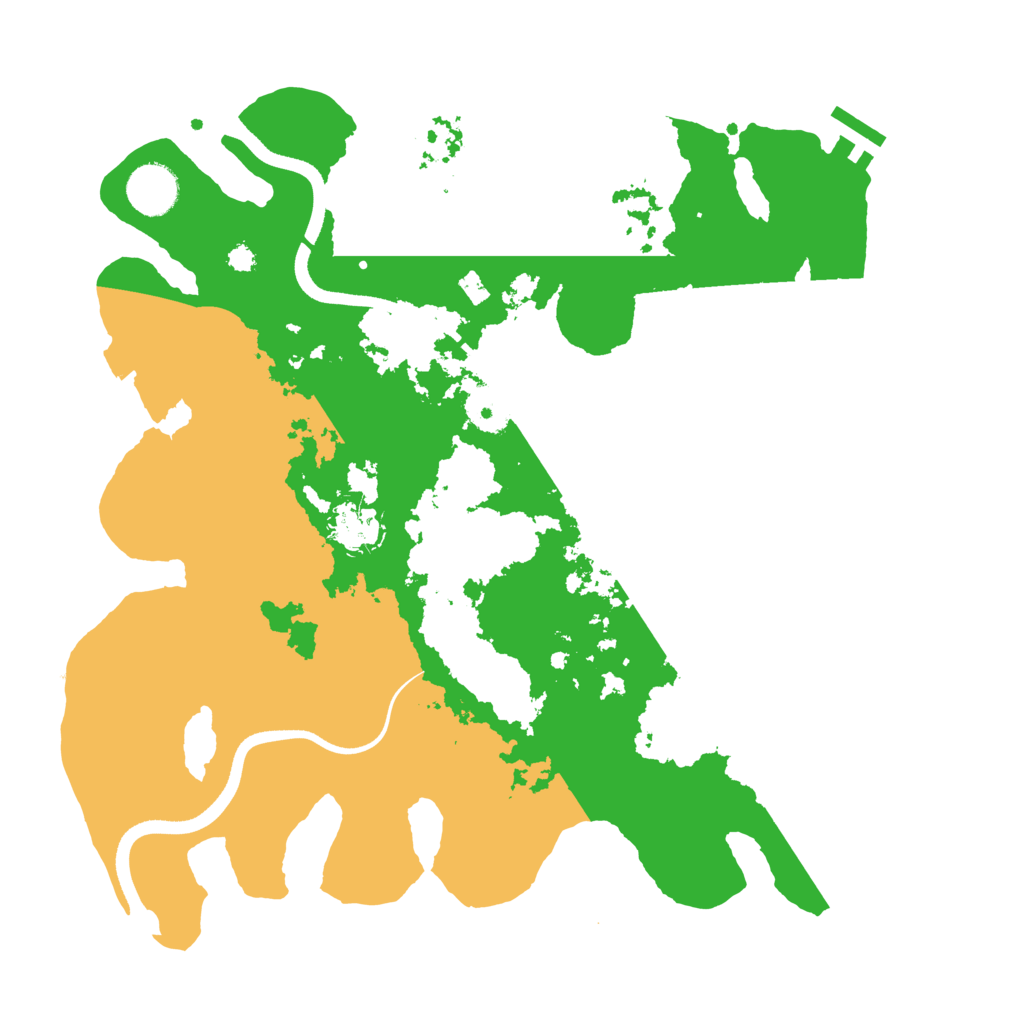 Biome Rust Map: Procedural Map, Size: 3500, Seed: 402428044