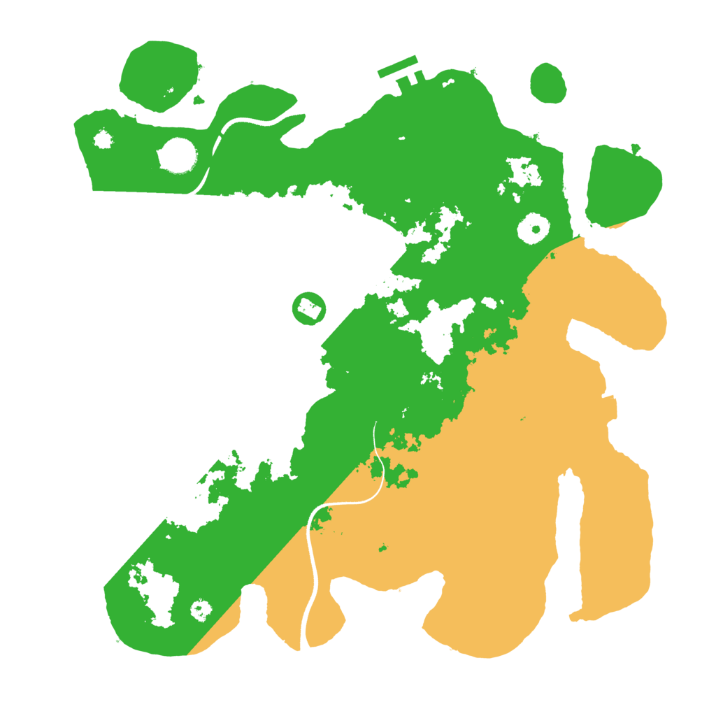 Biome Rust Map: Procedural Map, Size: 3500, Seed: 9624082