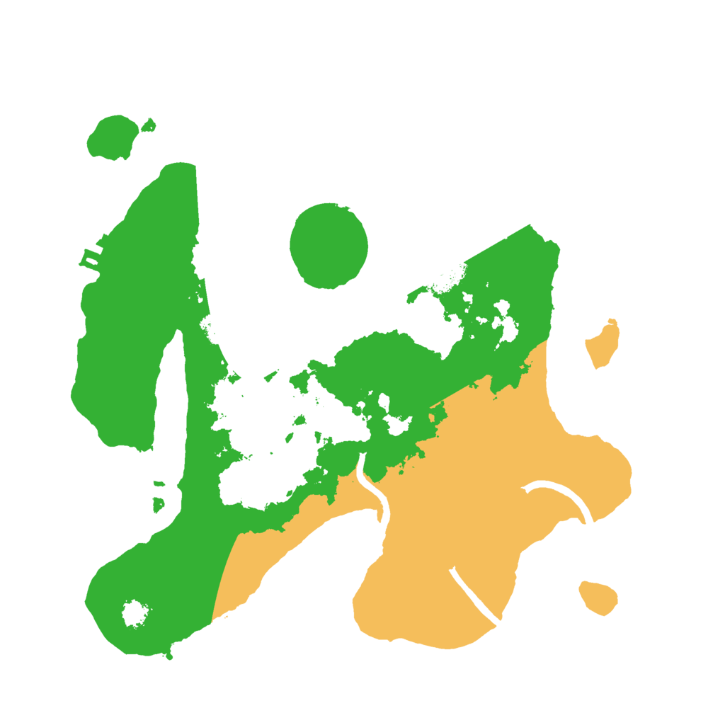 Biome Rust Map: Procedural Map, Size: 2500, Seed: 1895814022