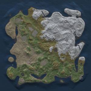 Thumbnail Rust Map: Procedural Map, Size: 4019, Seed: 857124, 18 Monuments