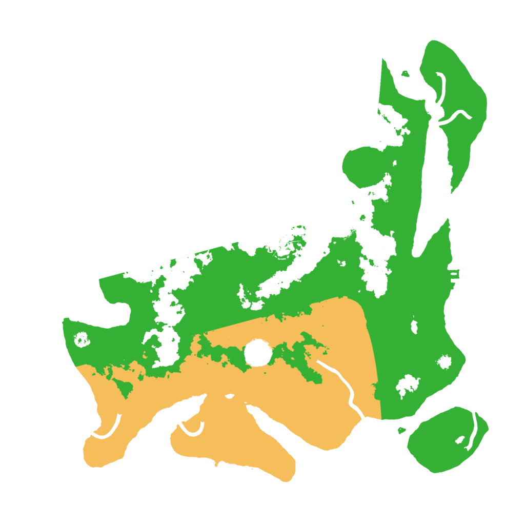 Biome Rust Map: Procedural Map, Size: 3500, Seed: 667361557