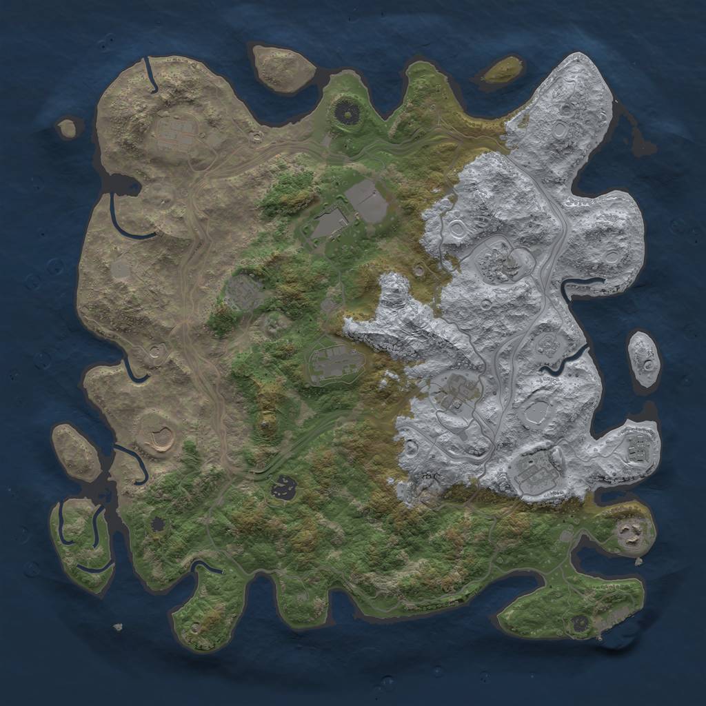 Rust Map: Procedural Map, Size: 4250, Seed: 338755976, 19 Monuments