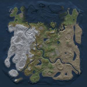 Thumbnail Rust Map: Procedural Map, Size: 4500, Seed: 706, 16 Monuments