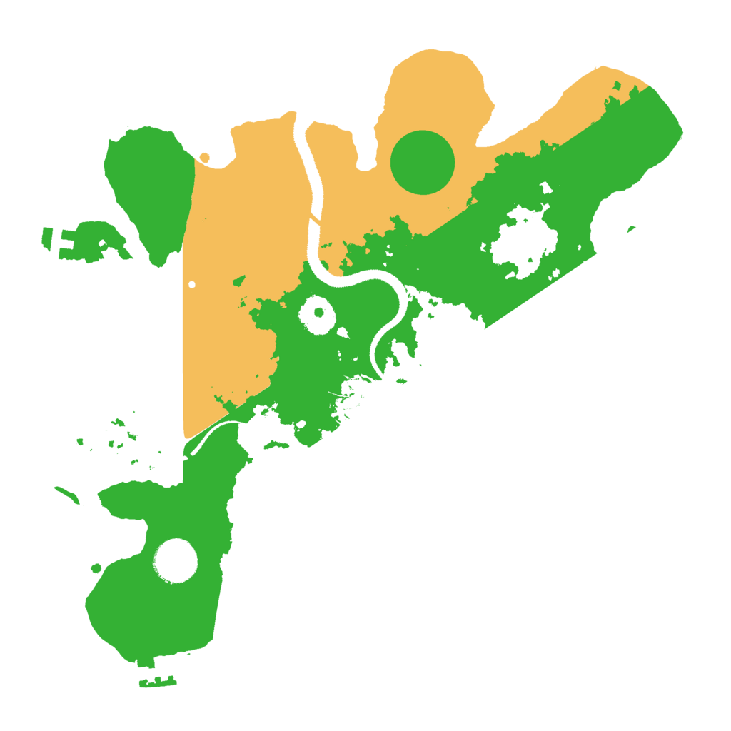 Biome Rust Map: Procedural Map, Size: 3000, Seed: 910507915