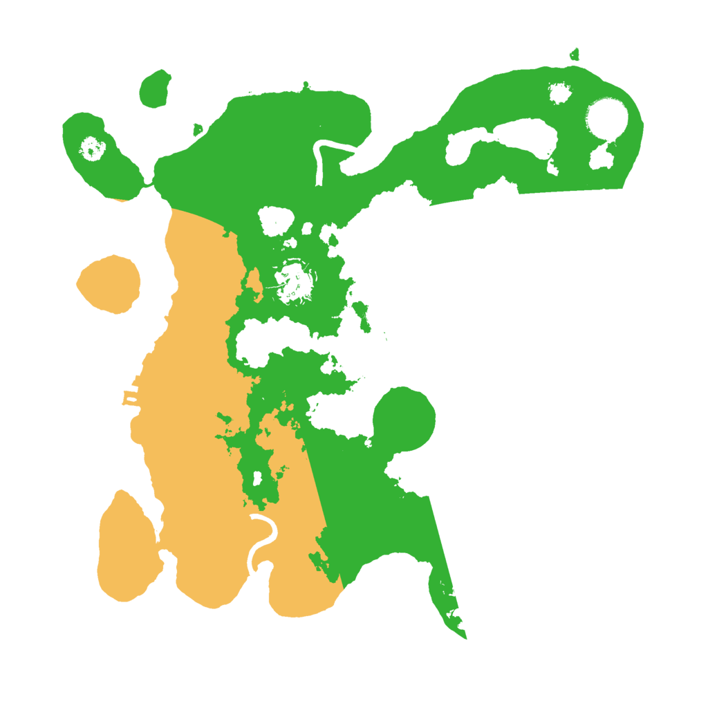 Biome Rust Map: Procedural Map, Size: 3000, Seed: 25299