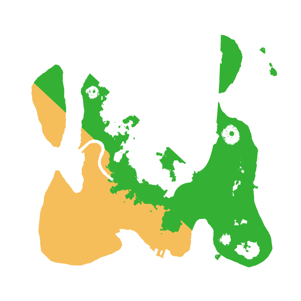 Biome Rust Map: Procedural Map, Size: 2500, Seed: 3793694