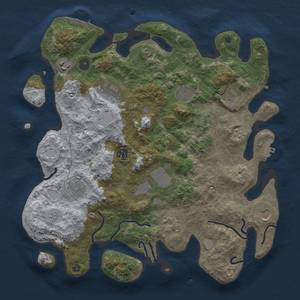 Thumbnail Rust Map: Procedural Map, Size: 3850, Seed: 5686876, 17 Monuments