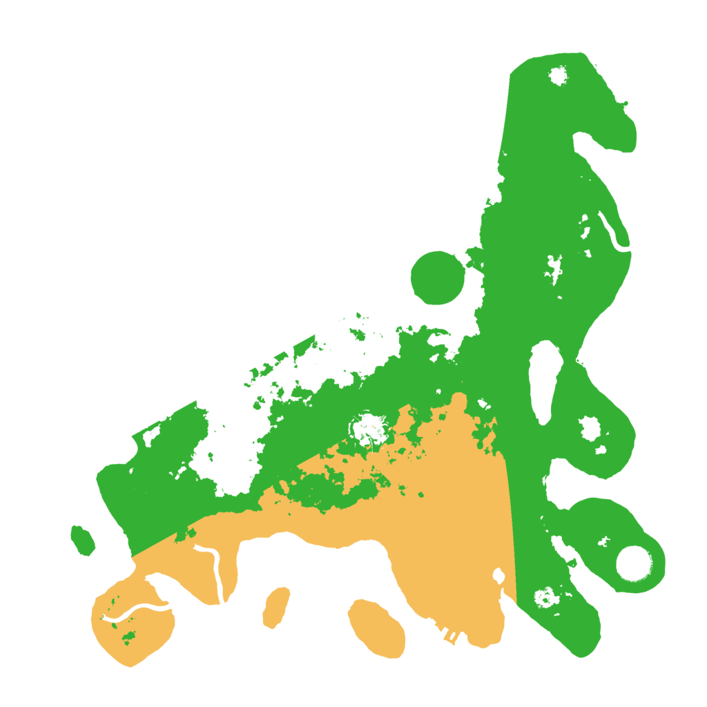 Biome Rust Map: Procedural Map, Size: 3500, Seed: 240778040