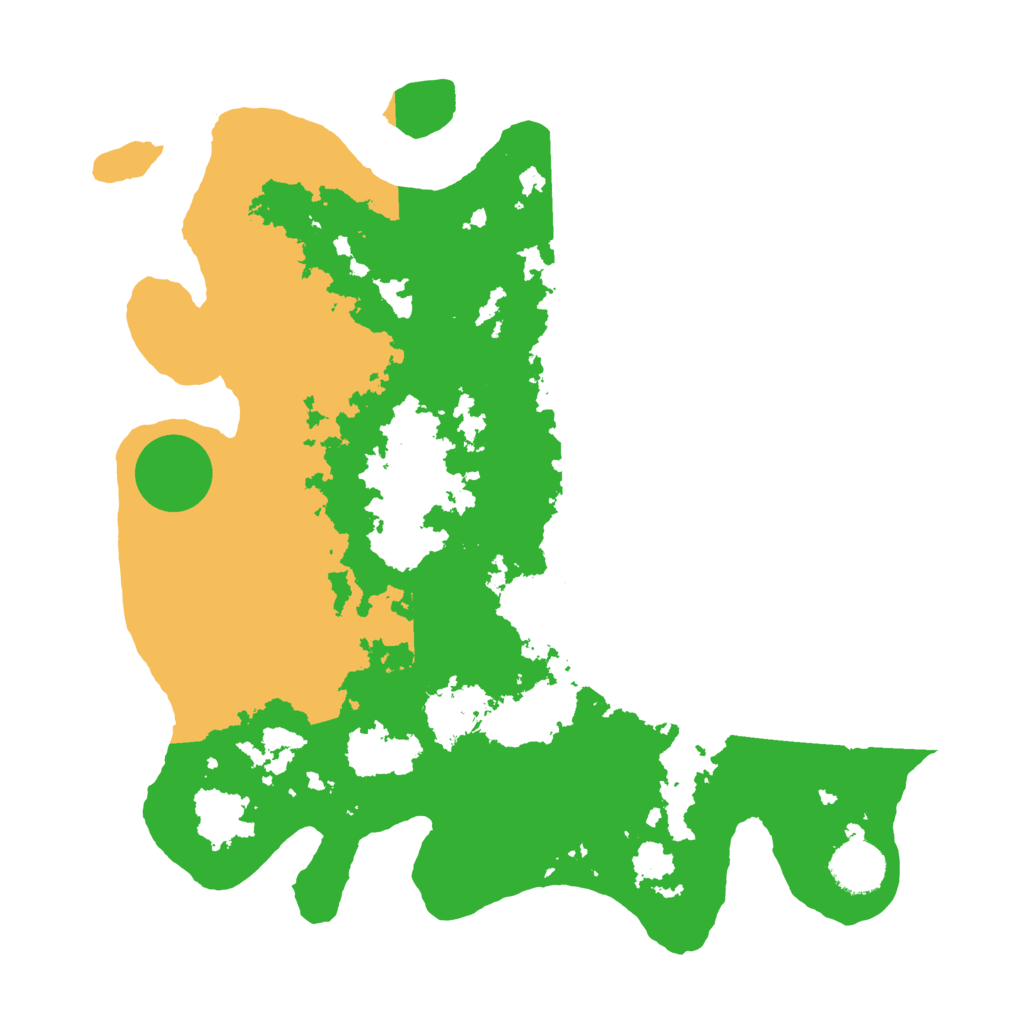 Biome Rust Map: Barren, Size: 3500, Seed: 299879676