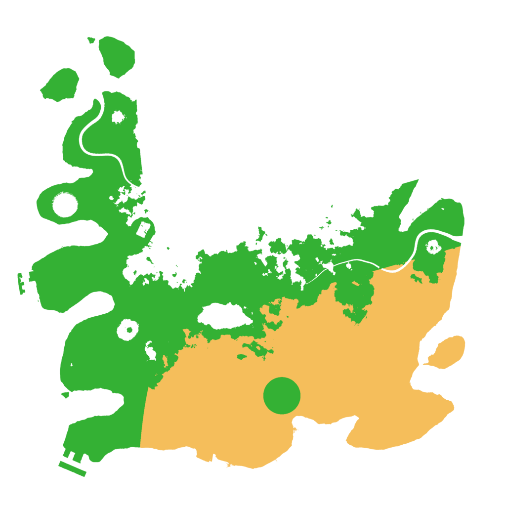 Biome Rust Map: Procedural Map, Size: 3600, Seed: 1648878952