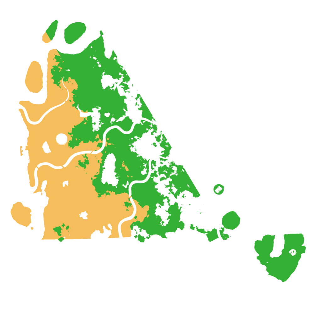 Biome Rust Map: Procedural Map, Size: 5000, Seed: 592345