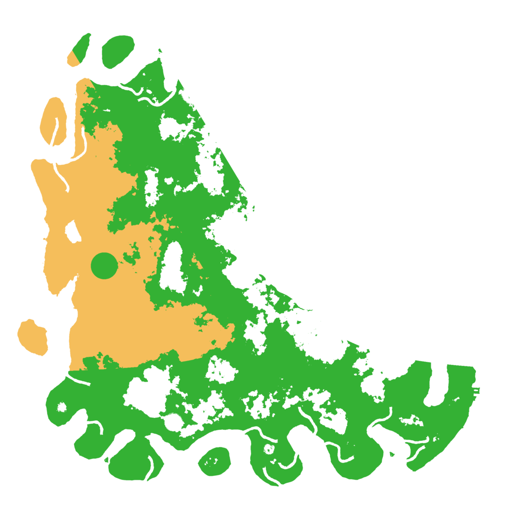 Biome Rust Map: Procedural Map, Size: 5000, Seed: 592345