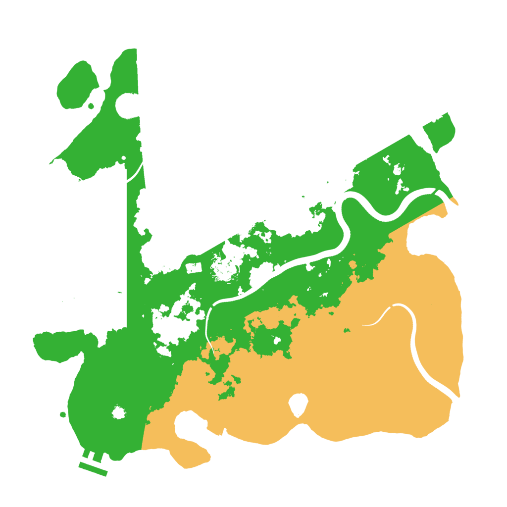 Biome Rust Map: Procedural Map, Size: 3500, Seed: 774924549