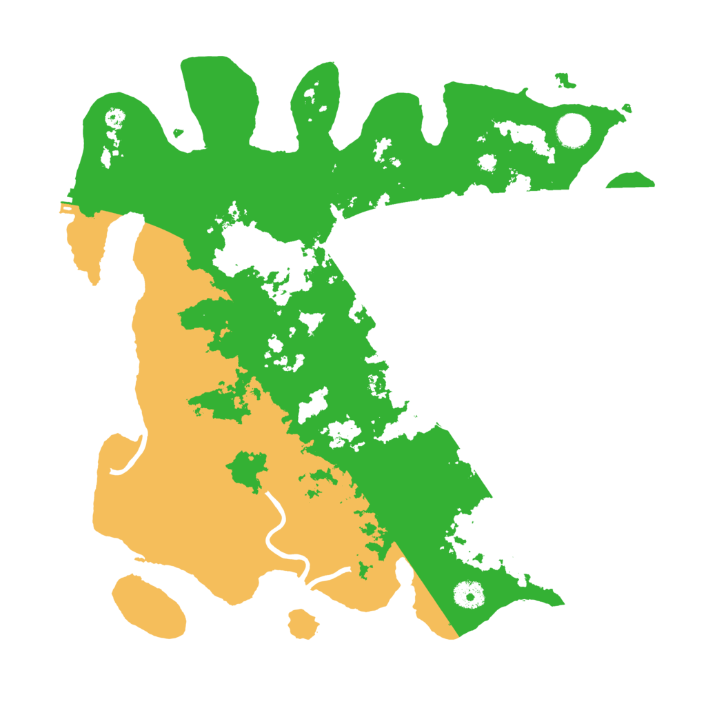 Biome Rust Map: Procedural Map, Size: 3600, Seed: 2043889916