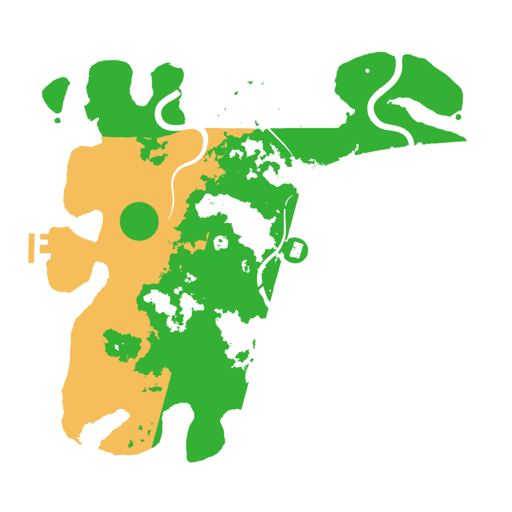Biome Rust Map: Procedural Map, Size: 3500, Seed: 181943144