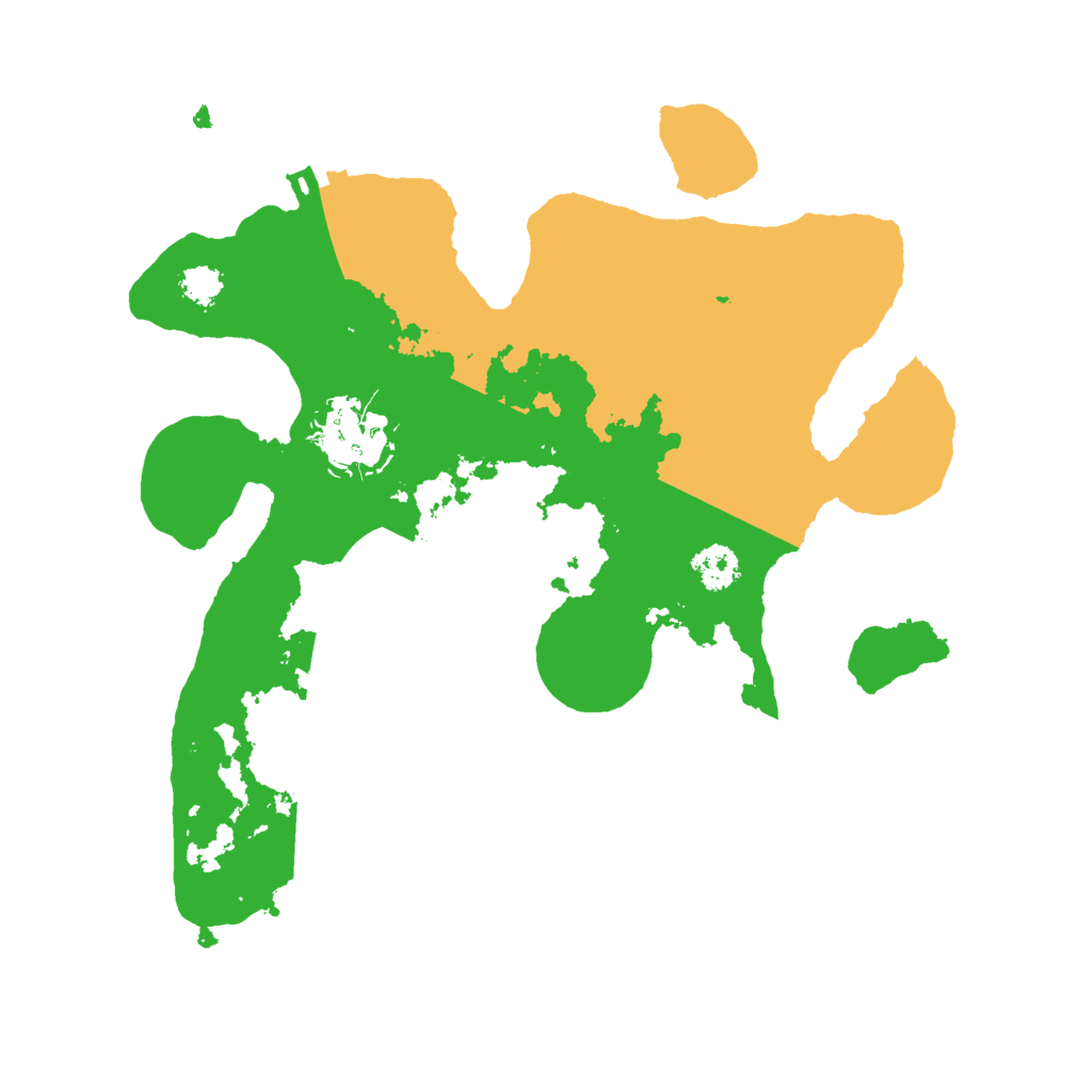 Biome Rust Map: Procedural Map, Size: 2500, Seed: 52342