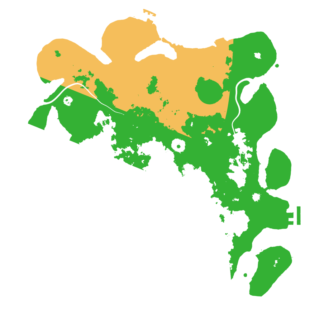 Biome Rust Map: Procedural Map, Size: 3500, Seed: 89325672