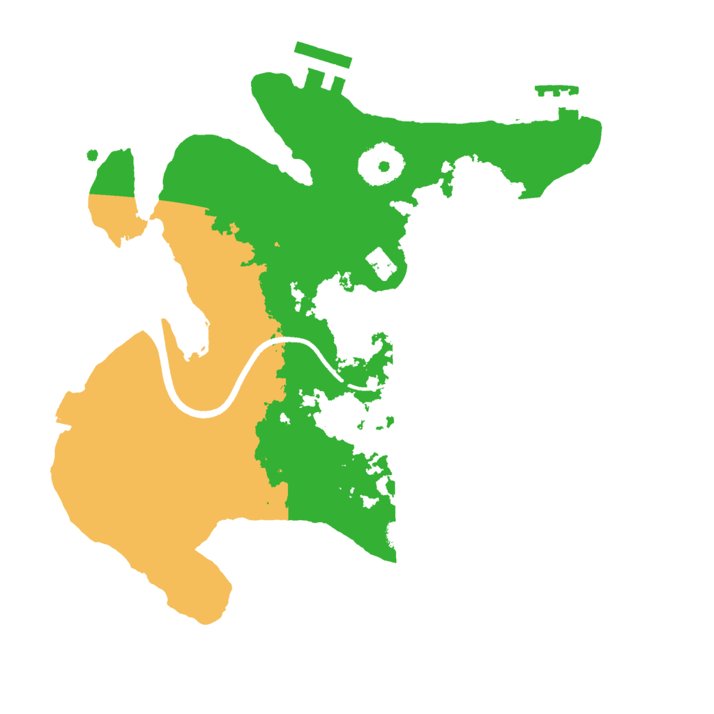Biome Rust Map: Procedural Map, Size: 2500, Seed: 1643478092