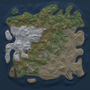 Thumbnail Rust Map: Procedural Map, Size: 4500, Seed: 1999215814, 20 Monuments