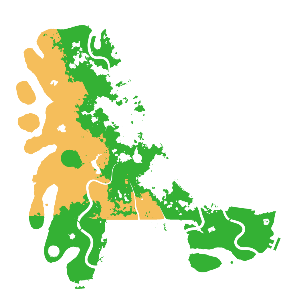 Biome Rust Map: Procedural Map, Size: 4500, Seed: 543319230