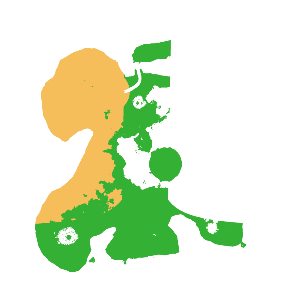 Biome Rust Map: Procedural Map, Size: 2500, Seed: 484897