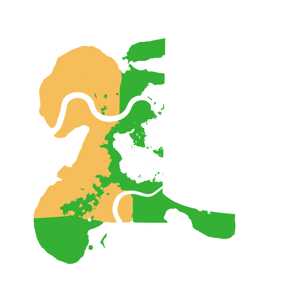 Biome Rust Map: Procedural Map, Size: 2500, Seed: 484897