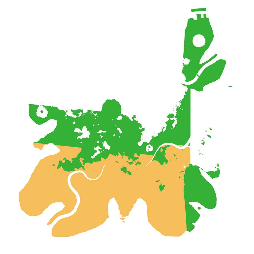 Biome Rust Map: Procedural Map, Size: 3500, Seed: 958821956