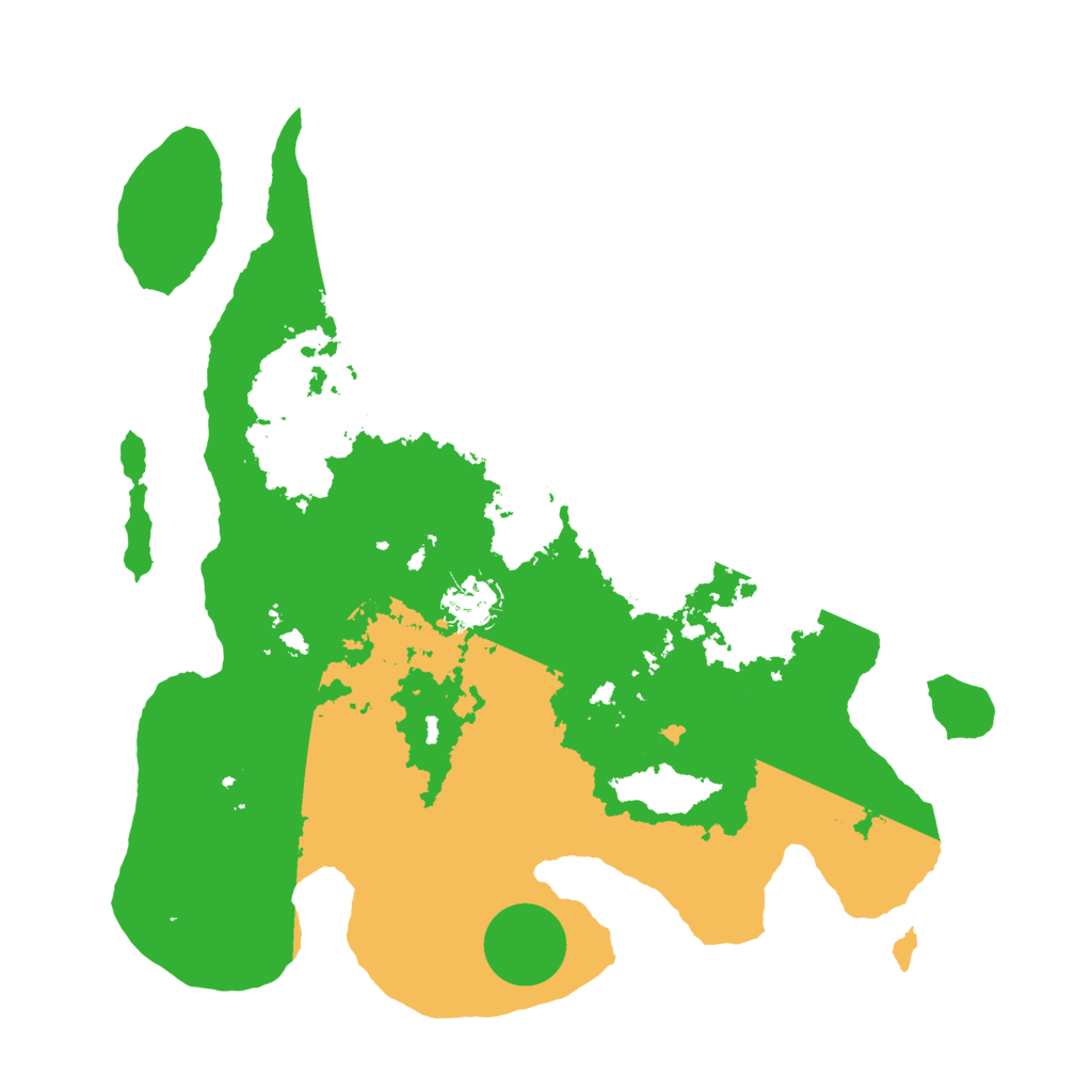 Biome Rust Map: Barren, Size: 3500, Seed: 92