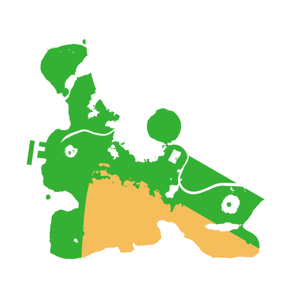 Biome Rust Map: Procedural Map, Size: 2500, Seed: 683575