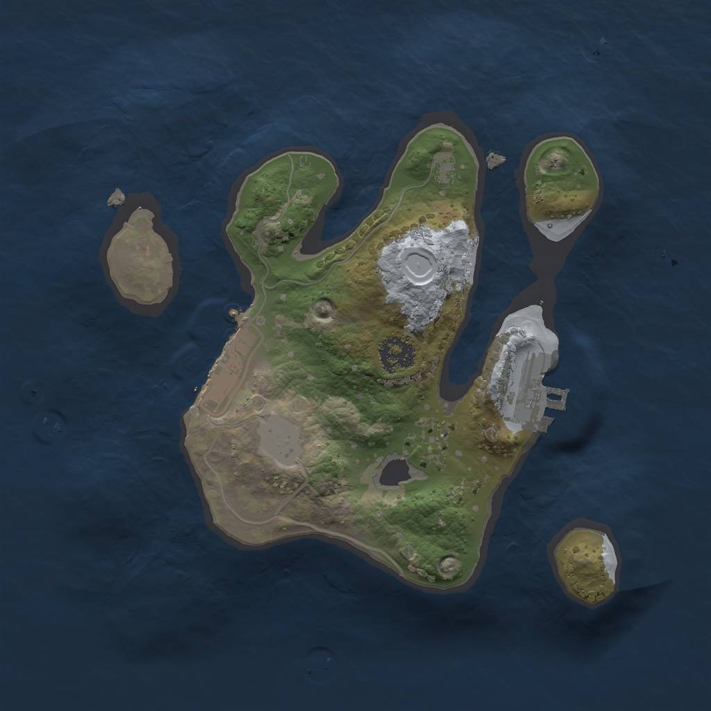 Rust Map: Procedural Map, Size: 2000, Seed: 181, 7 Monuments